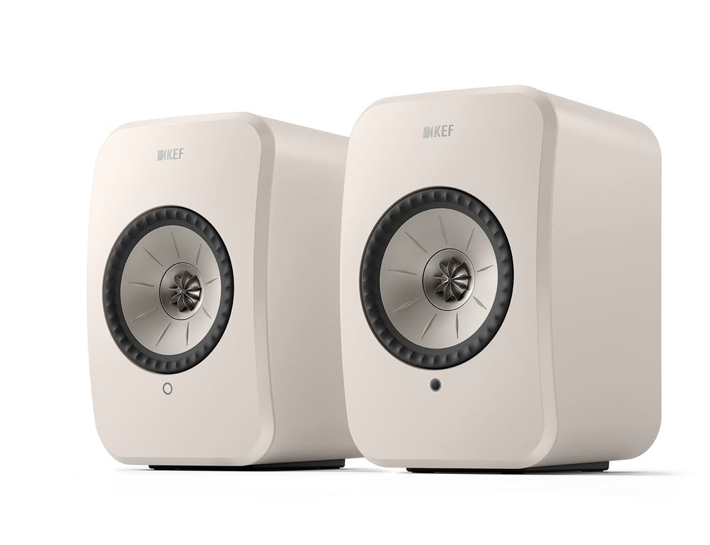 Colunas Hi-Fi conectadas KEF LSX 2 LT Branco Seixo, vendidas ao par