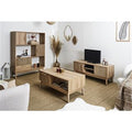 Conjunto Completo de Sala Efeito Madeira com Sarrafos - PAJAN - ALTOBUY