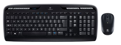 Conjunto sem fios Logitech MK330 - Conjunto de teclado e rato - sem fios - 2.4 GHz - US Internacional - preto