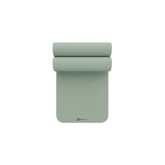 Hop-Sport Tapete de fitness 190 x 60 x 1,5 cm, tapete de ioga - amigo das articulações e antiderrapante, tapete de pilates em espuma NBR com alça de transporte, Verde claro