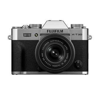 Kit Câmara Digital Mirrorless Fujifilm X-T30 III Prata + XC13-33mm