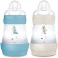 Pack de 2 Biberões - MAM - Easy Start - Anticólicas - 160 ml - Tetina fluxo 1 - Oceano + Areia