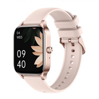 Smartwatch à prova de água, chamadas Bluetooth, ecrã de 1,85 polegadas, compatível com iOS e Android - rosa