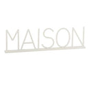 Mot Déco à Poser "Maison" 81cm Blanc