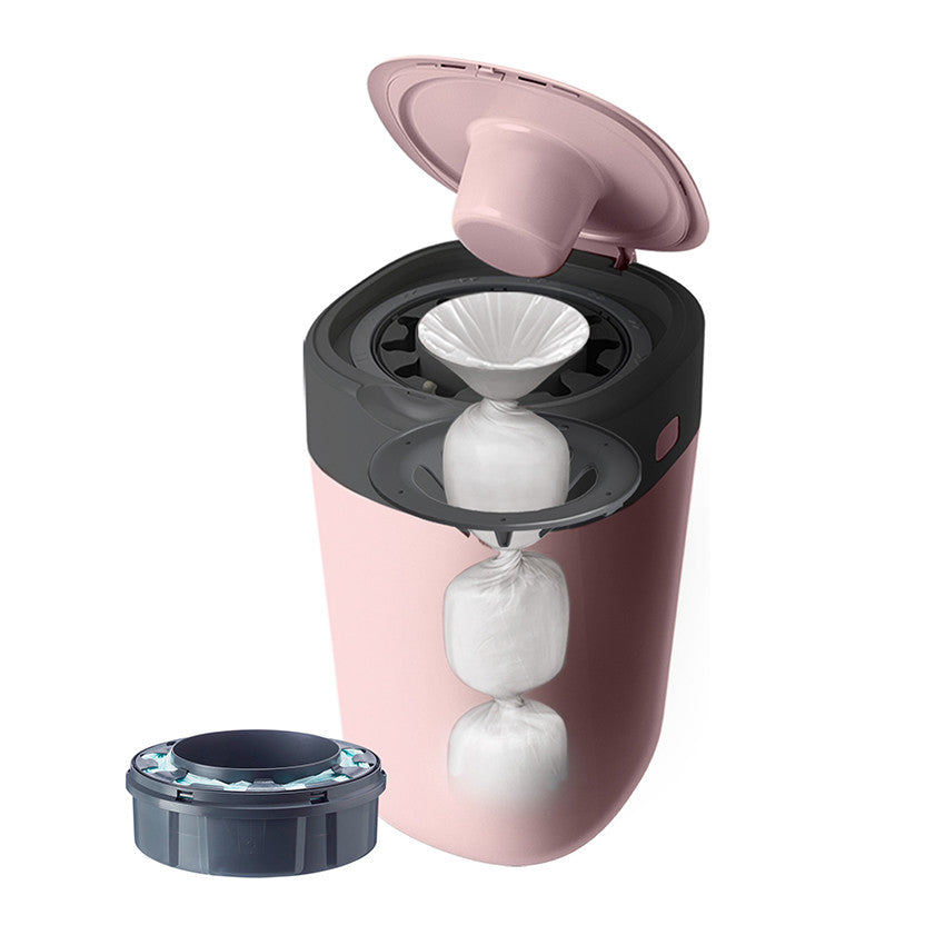 Caixote do lixo de fraldas Twist & Click - Rosa