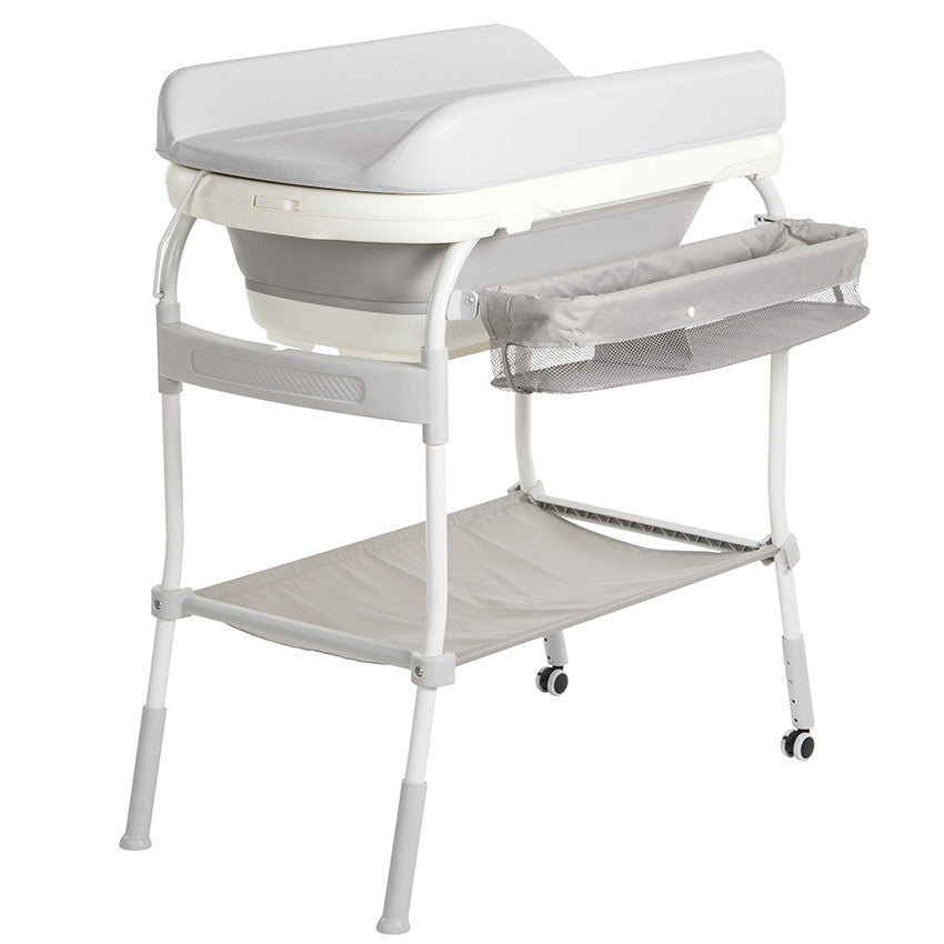 Mesa de muda 2 em 1 com banheira Splash Up 2.0 cinzenta