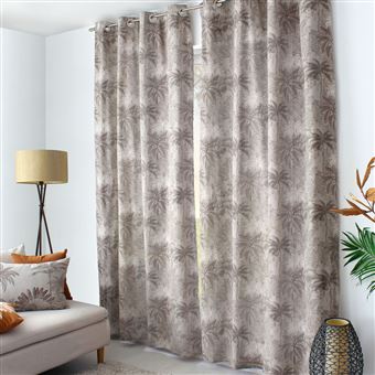 Cortina Estampada "Bali" 140x240cm Linho