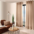 Cortinado Liso com Ilhós "Basic" 140x240cm Natural