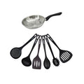 Conjunto de frigideira de 20 cm em inox e 6 utensílios Fackelmann Geneva