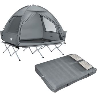 SoBuy Tenda de Campismo com Colchão Insuflável e Acessórios 193x145x188 cm