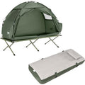 SoBuy Tenda de Campismo com Colchão Insuflável e Cama de Acampamento, 193x86x160 cm, Acessórios Incluídos