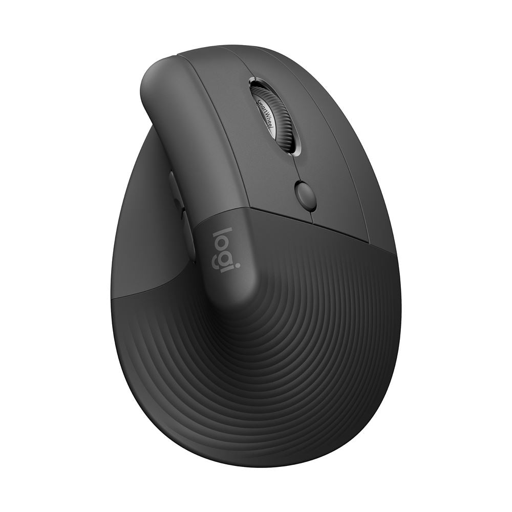 Rato Ergonómico Vertical sem Fios Bluetooth Logitech Lift Grafite