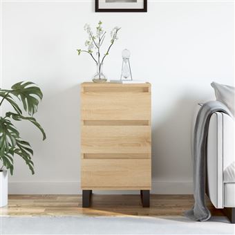 vidaXL Aparador, Armário Lateral com Arrumação, Cómoda com Pés, Móvel para Sala de Estar Interior, Carvalho Sonoma Madeira Composta