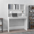 vidaXL Secretária com Prateleiras Branco 102x45x148 cm Madeira Processada