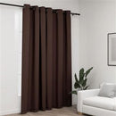 vidaXL Rideau occultant Aspect de lin avec œillets Taupe 290x245 cm